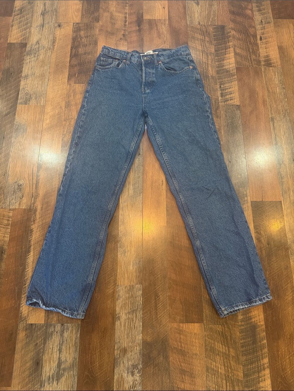 BKE Denim Jeans in Medium Blue with Brown Patch 28 (5000H)